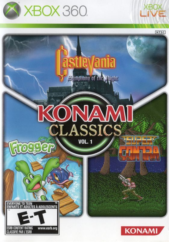 Konami Classics Volume 2 box art for Xbox 360